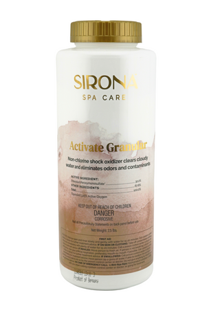 Sirona Activate Granular Spa Shock Treamtent Front