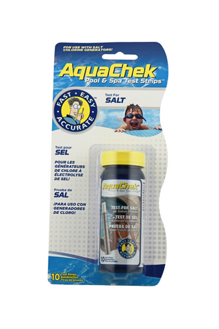 AQUACHEK White Salt Test Strip 10 Count Front