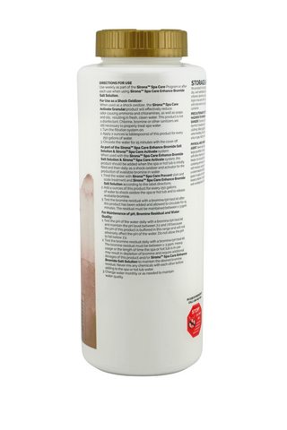 Sirona Activate Granular Spa Shock Treamtent Back