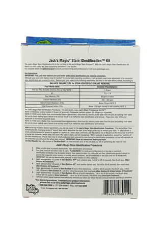 JACK'S MAGIC STAIN ID KIT POP BOX Back