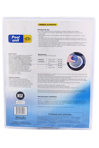POOL RX Plus Pool Unit Blue/White (with silver) Back