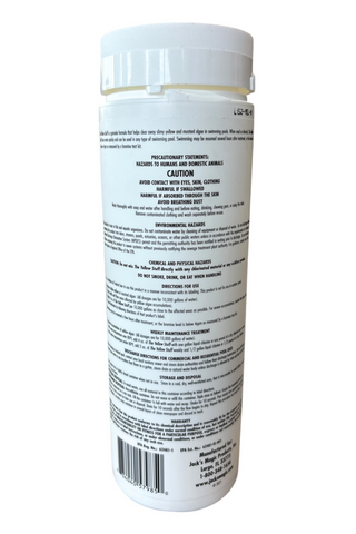 The Yellow Stuff Algaecide 2 lb Bottle Back