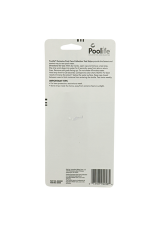 Poolife® 6-way Test Strips Back
