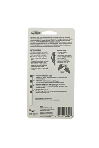BAQUACIL® 4-Way Test Strips Back