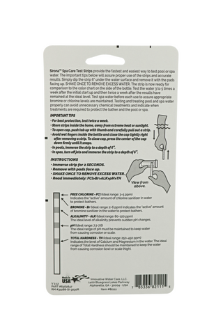 Sirona® Test strips - Chlorine and Bromine