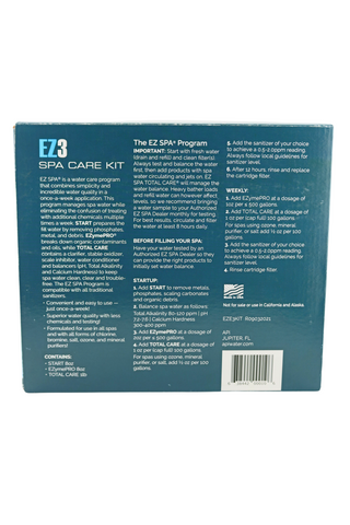 EZ SPA EZ3 Care Kit Back